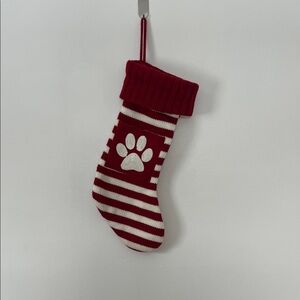 Red and White Striped Christmas Stocking
